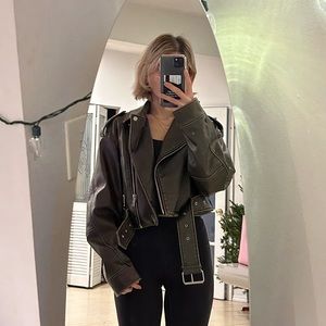 Zara leather jacket